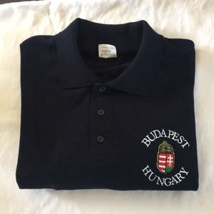 🇭🇺🇭🇺XL navy blue short sleeved polo 🇭🇺🇭🇺
